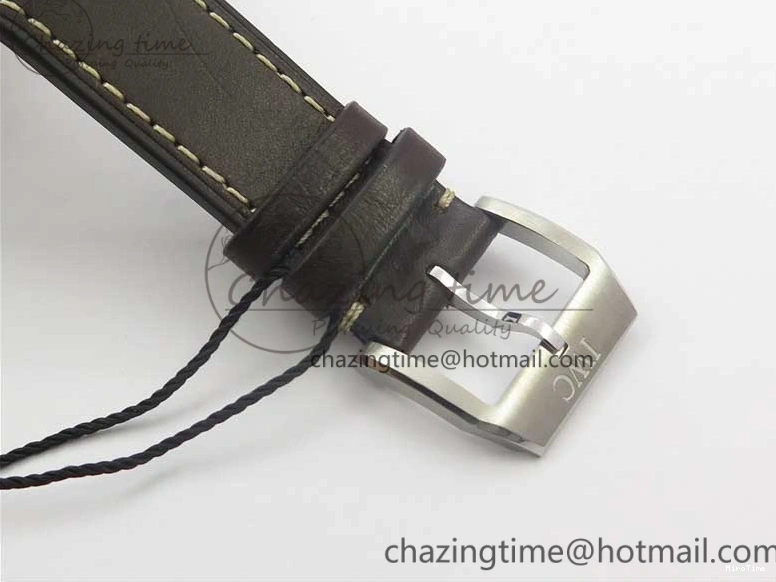 MIROTIME 0508 Pilot Chrono Spitfire IW387903 SS ZF 1:1 Best Edition Black Dial on Brown Leather Strap A OdorResistant 7127